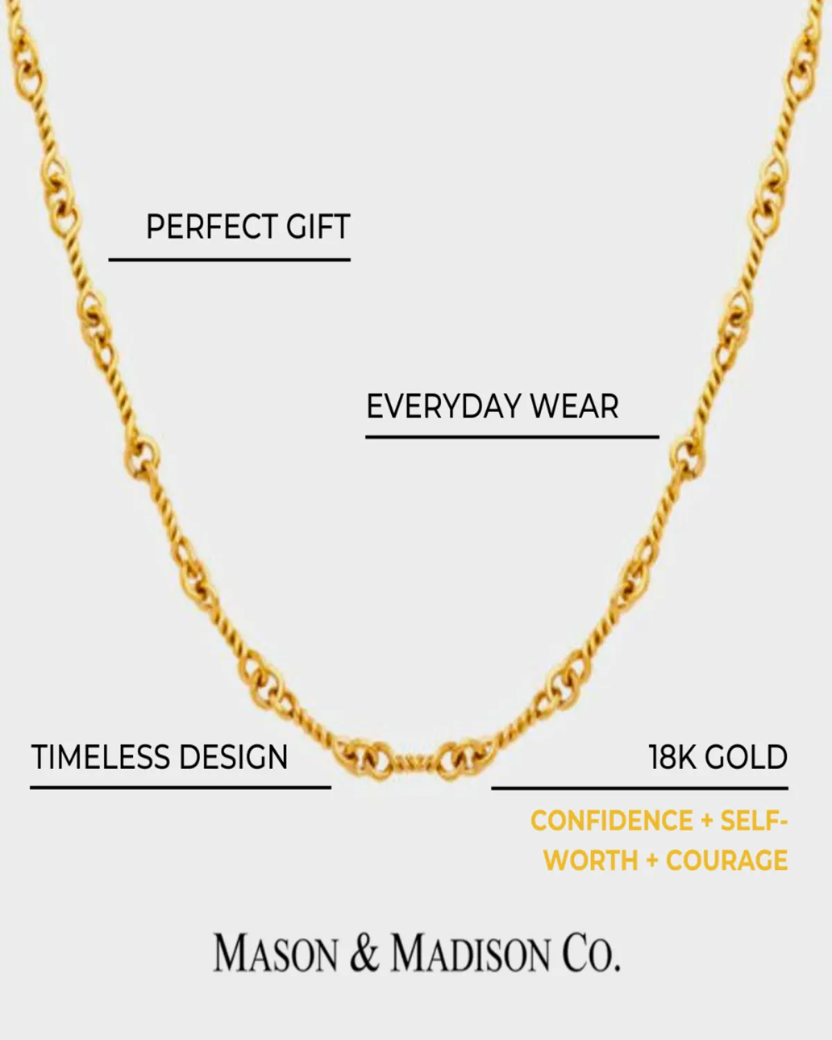18K Gold Layered Bead Chain Necklace - Double sold by Mason & Madison Co. product image thumbnail 3