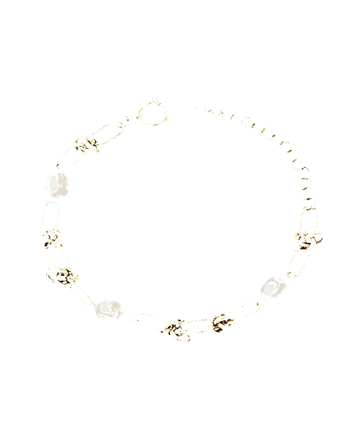 18K Pearl Chain Bracelet with Knots sold by Mason & Madison Co. product image thumbnail 2