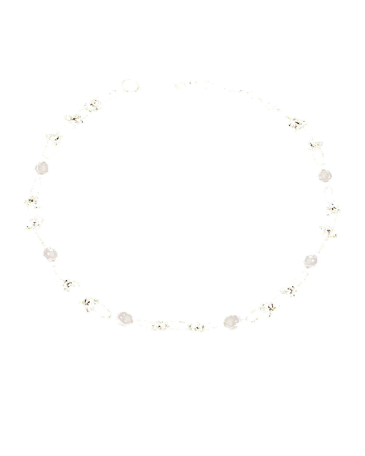 18K Pearl Chain Necklace with Knots sold by Mason & Madison Co. product image thumbnail 2