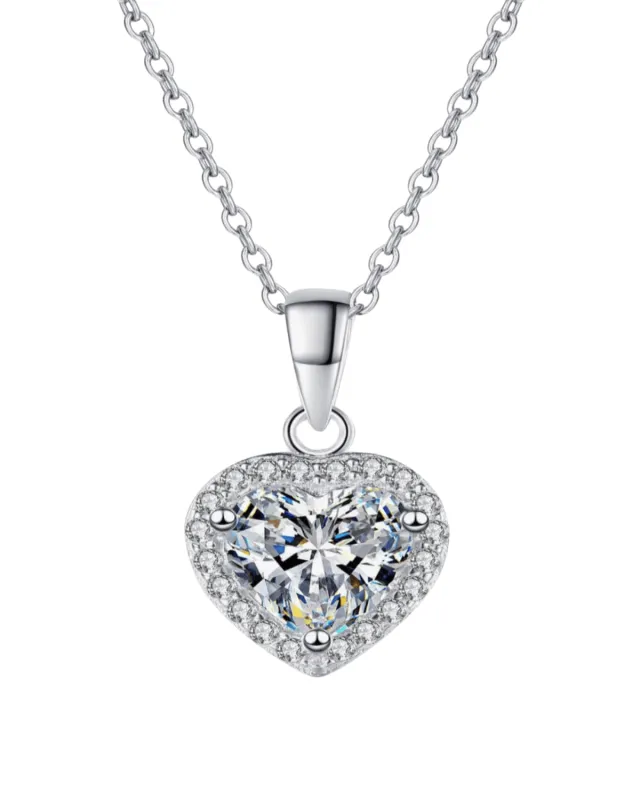 1 Carat Diamond Heart Pendant Necklace sold by Mason & Madison Co.