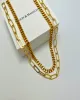 18K Gold Cable Chain + Link Chain Necklace Stack Bundle sold by Mason & Madison Co.