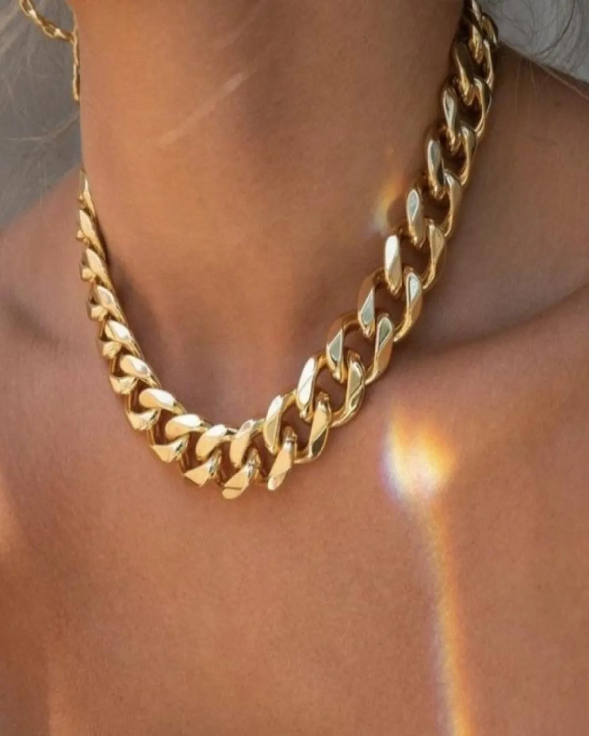 18K Gold Chunky Chain + Cable Chain Necklace Stack Bundle - MASON CHUNKY CHAIN™ sold by Mason & Madison Co. product image thumbnail 4