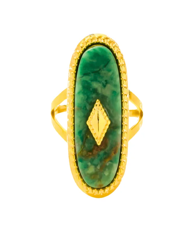 18K Jade Ring - Vintage sold by Mason & Madison Co.