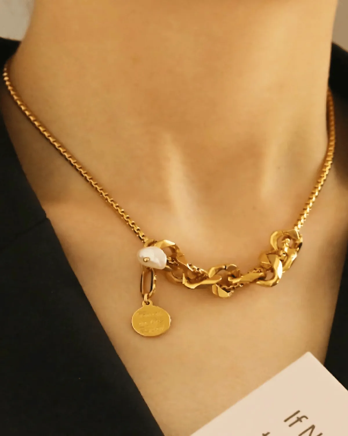 18K Gold Pendant Necklace - TRUST IN THE LORD sold by Mason & Madison Co.