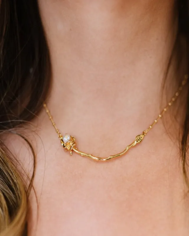 18K Gold Pendant Necklace - Ravishing Rose sold by Mason & Madison Co.