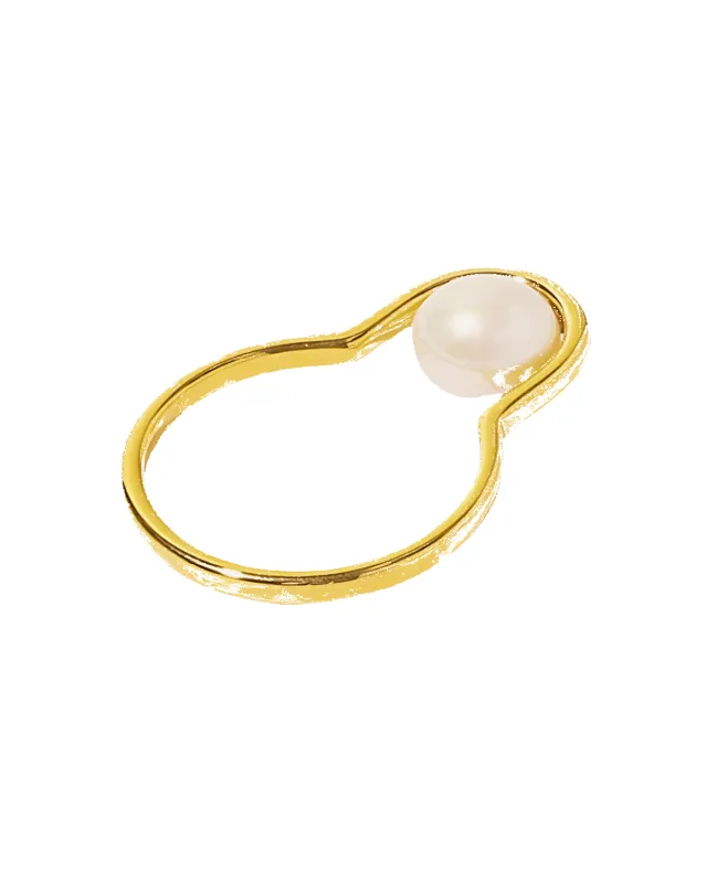 18K Pearl Ring - Bring Excitement sold by Mason & Madison Co.