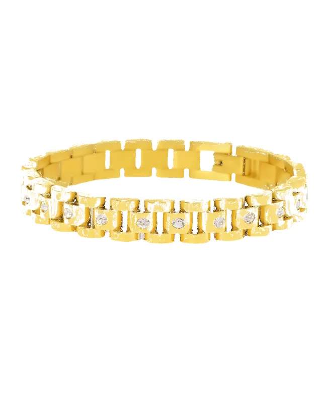 18K Gold Bracelet - Watch Band sold by Mason & Madison Co.