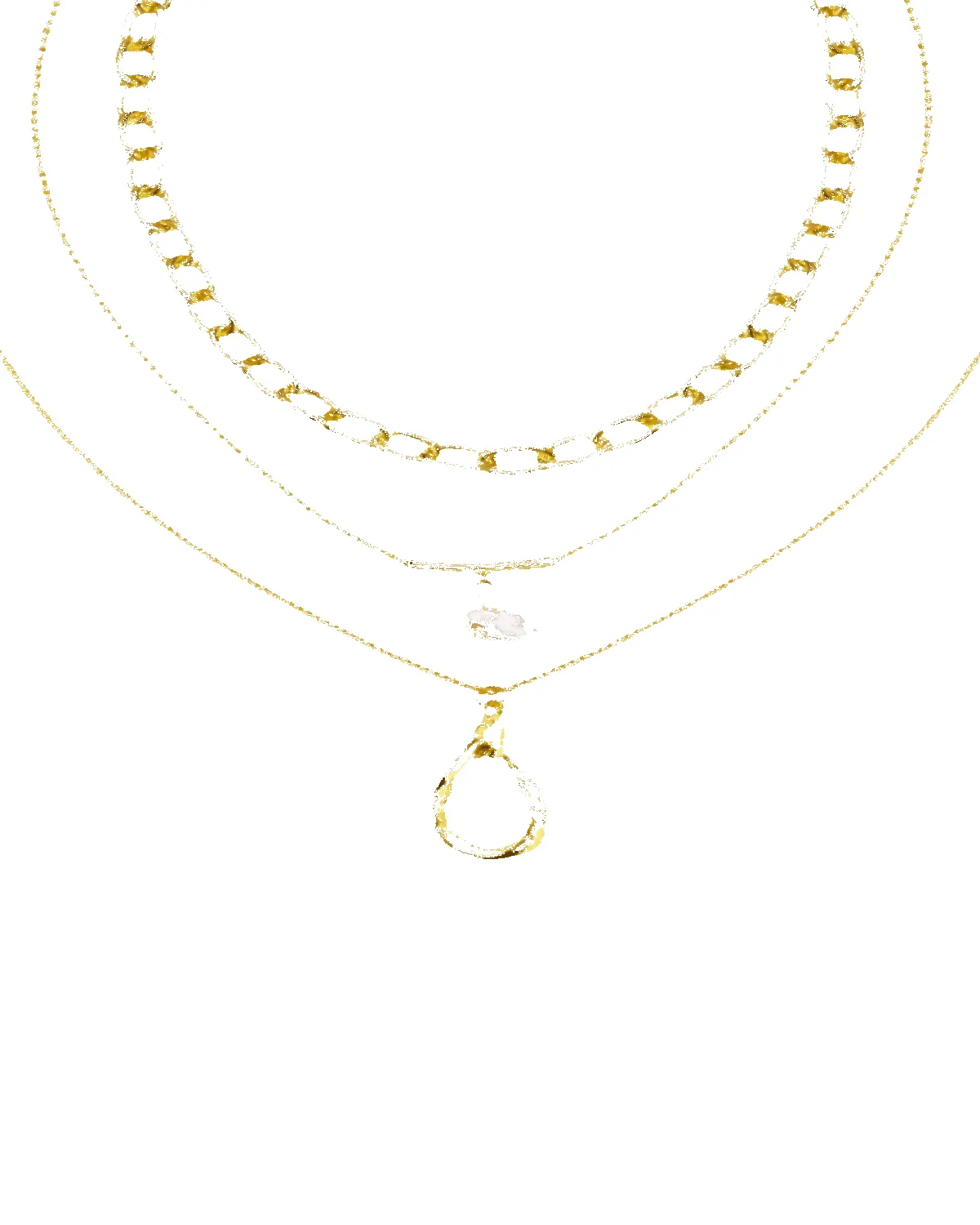 18K Gold Layered Necklace - Want To Know You Better sold by Mason & Madison Co.