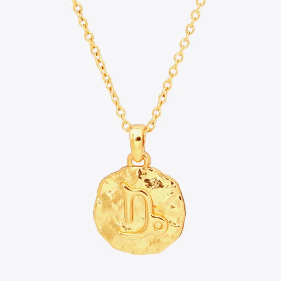 18K Gold Star Sign Zodiac Constellation Pendant Necklace - Circle sold by Mason & Madison Co. product image thumbnail 4