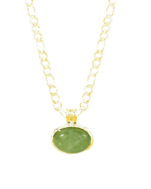 18K Jade Pendant Necklace sold by Mason & Madison Co.