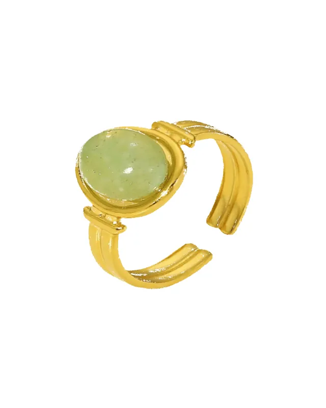 18K Jade Open Ring sold by Mason & Madison Co.