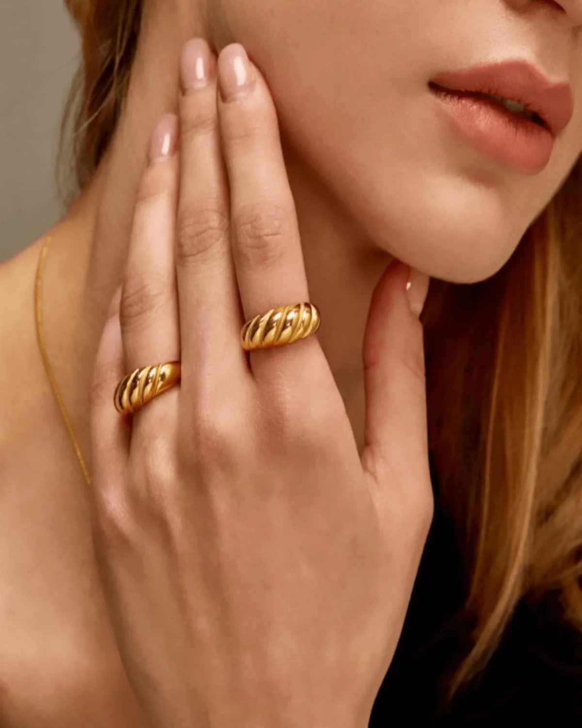 18K Gold Ring - Croissant Dôme sold by Mason & Madison Co. product image thumbnail 2
