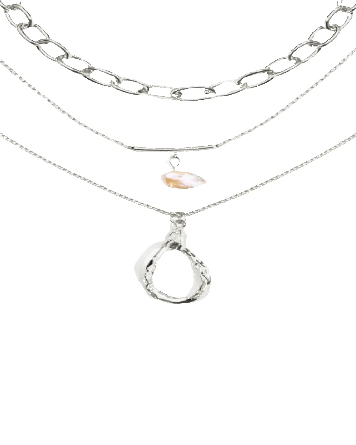 Silver Layered Necklace - Want To Know You Better sold by Mason & Madison Co.