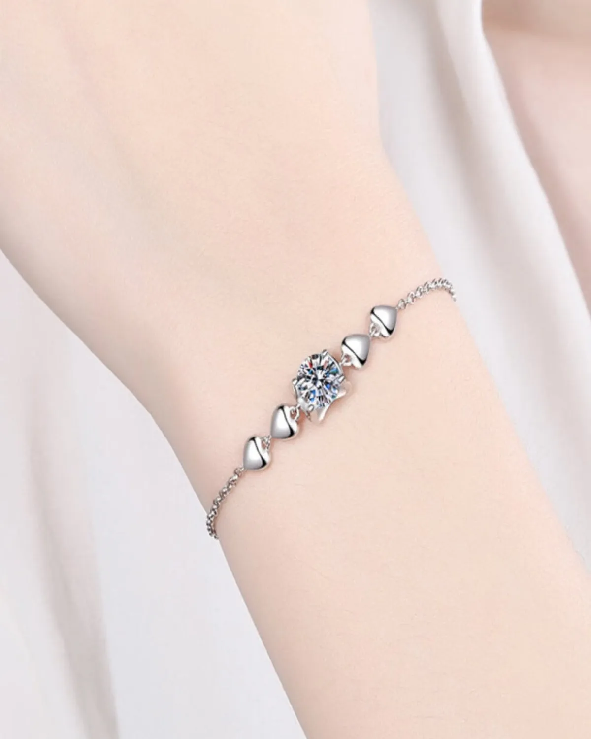 1 Carat Diamond Round Charm Bracelet sold by Mason & Madison Co. product image thumbnail 2