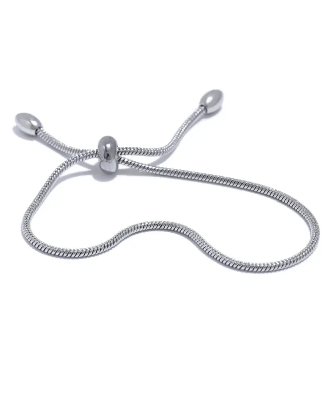 Adjustable Silver Chain Bracelet made by Mason & Madison Co.