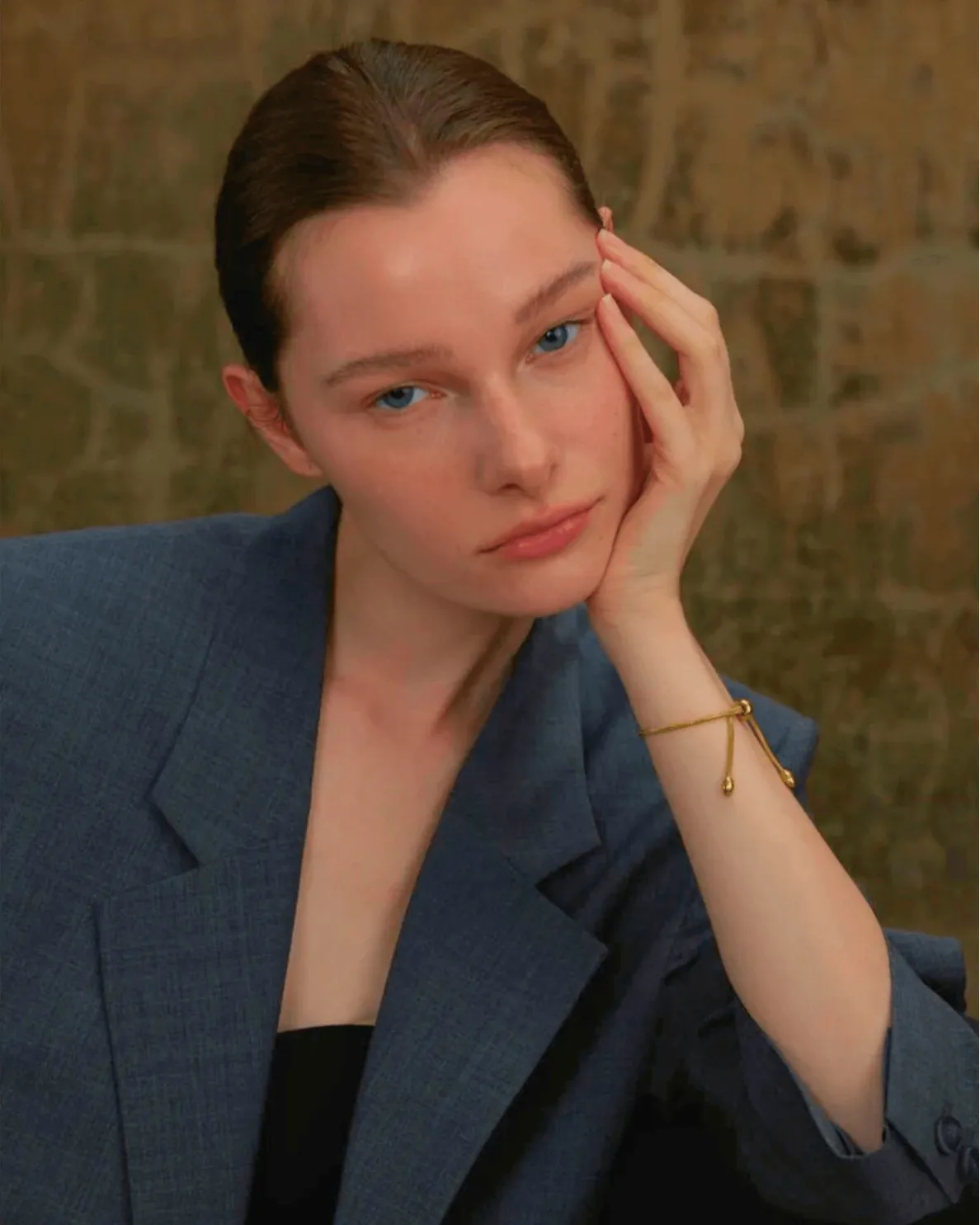 Adjustable 18K Gold Chain Bracelet sold by Mason & Madison Co. product image thumbnail 3