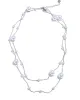 Pearl Long Chain Necklace - Silver sold by Mason & Madison Co.