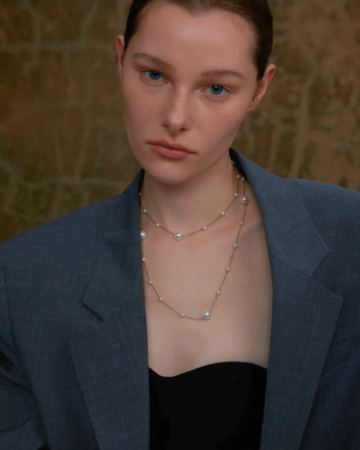Pearl Long Chain Necklace - Silver sold by Mason & Madison Co. product image thumbnail 3