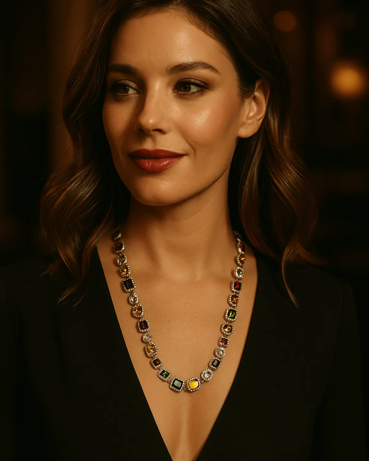 Silver Chunky Chain Necklace - MASON CHUNKY CHAIN™ Gemstone sold by Mason & Madison Co. product image thumbnail 2