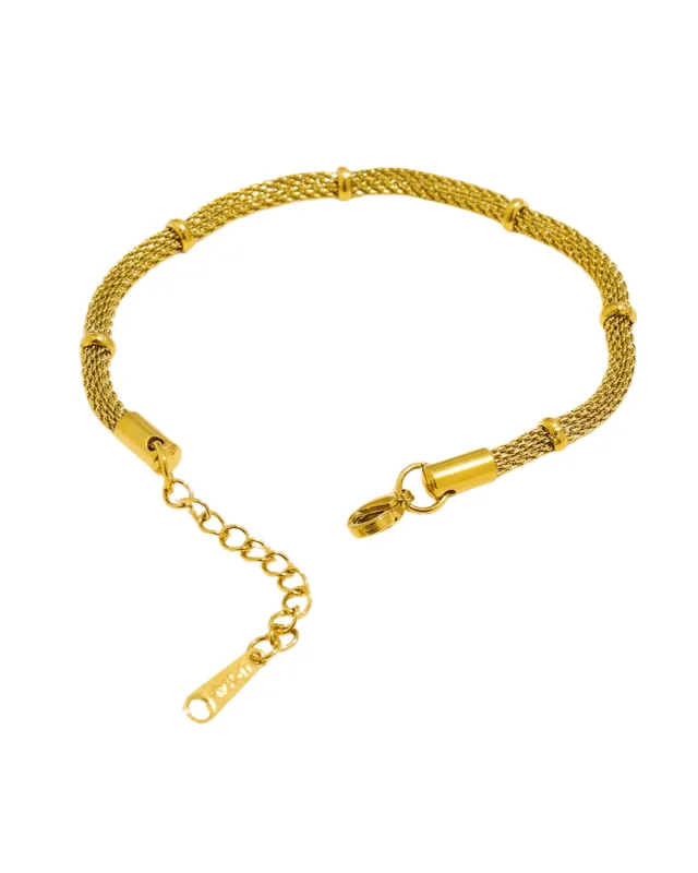 18K Gold Rope Chain Bracelet sold by Mason & Madison Co.