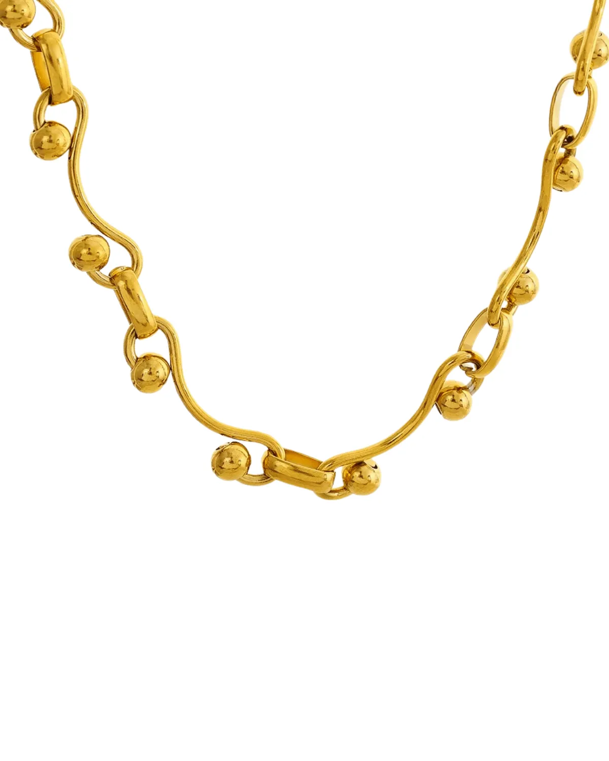 18K Gold Link Chain Necklace sold by Mason & Madison Co.