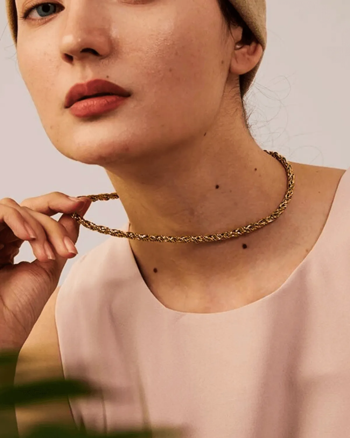 18K Gold Rope Chain Necklace sold by Mason & Madison Co. product image thumbnail 3