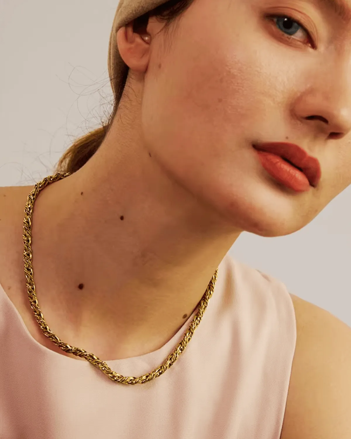 18K Gold Rope Chain Necklace sold by Mason & Madison Co. product image thumbnail 2