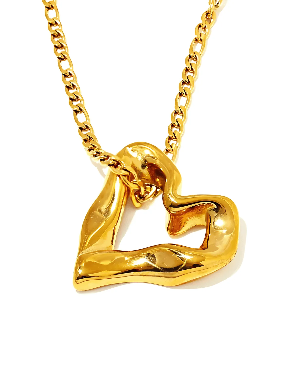 18K Gold Heart Pendant Necklace sold by Mason & Madison Co.
