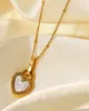 Best Trending 18K Gold Snake Chain + Heart Pearl Necklace Set Gift on Sale for Women, Lady, Mother, Wife sold by Mason & Madison Co.
