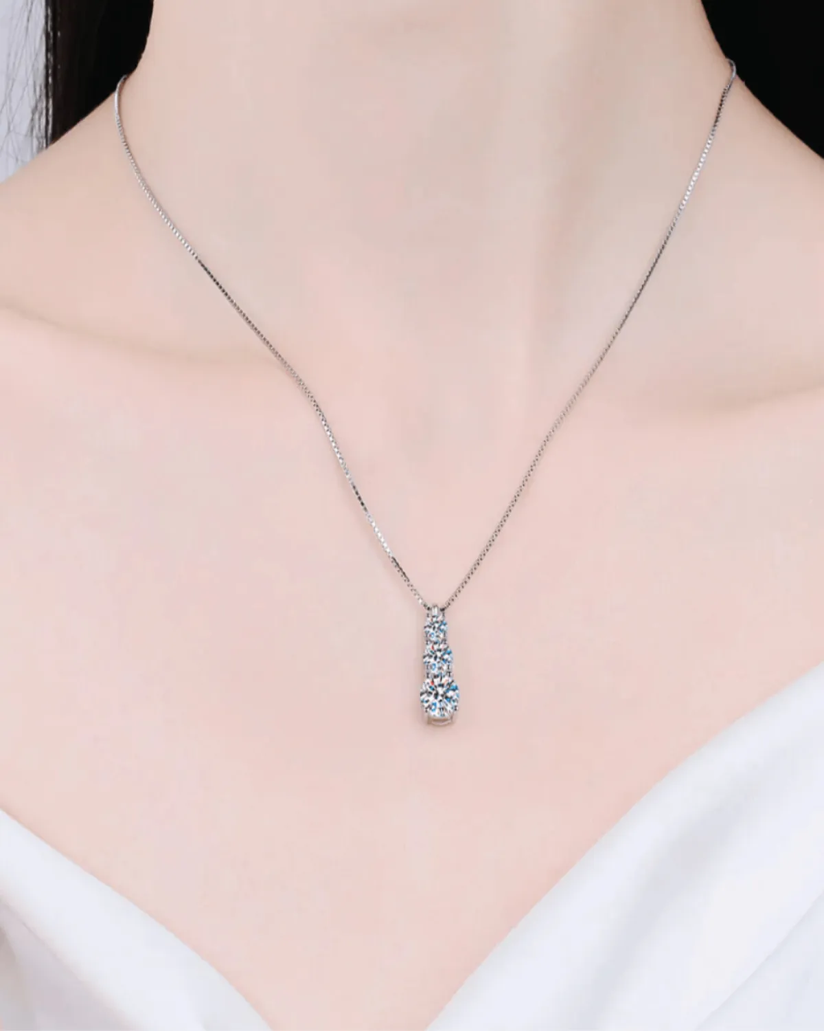 Best Trending Diamond Necklace Stud Earrings Set Gift on Sale for Women, Lady, Mother, Wife sold by Mason & Madison Co. product image thumbnail 3