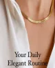 Best Trending 18K Gold Snake Chain Necklace Gift on Sale for Women, Lady, Mother, Wife sold by Mason & Madison Co.