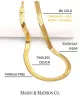 Best Trending 18K Gold Snake Chain Necklace Gift on Sale for Women, Lady, Mother, Wife sold by Mason & Madison Co.