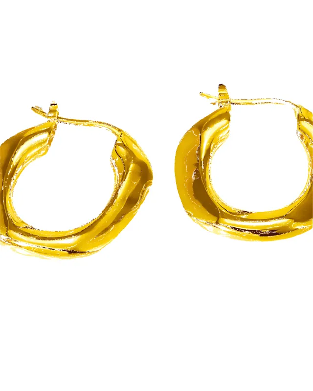Best Trending 18K Gold Hoop Earrings Gift on Sale for Women, Lady, Mother, Wife sold by Mason & Madison Co.