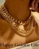 Best Trending 18K Gold Chunky Chain Necklace Gift on Sale for Women, Lady, Mother, Wife sold by Mason & Madison Co.
