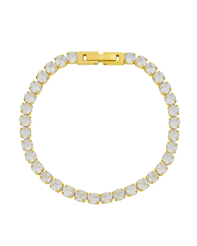 18K Gold Diamond Tennis Bracelet sold by Mason & Madison Co.