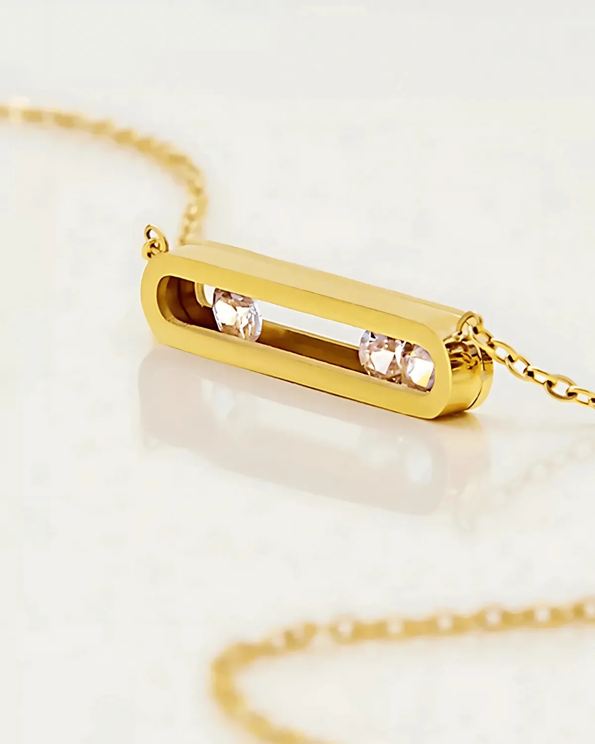 18K Gold Diamond Pendant Necklace - Move sold by Mason & Madison Co. product image thumbnail 3