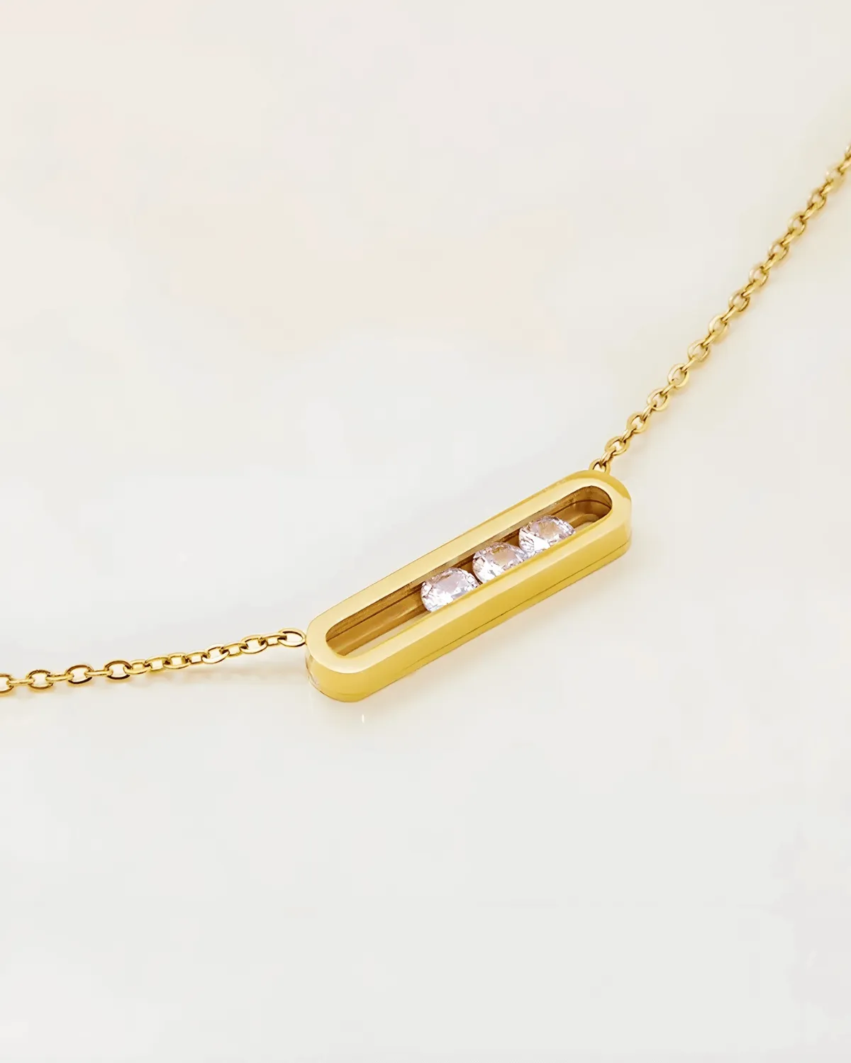 18K Gold Diamond Pendant Necklace - Move sold by Mason & Madison Co. product image thumbnail 5