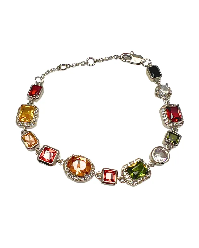 Silver Diamond Chunky Chain Bracelet - MASON CHUNKY CHAIN™ Diamond sold by Mason & Madison Co.