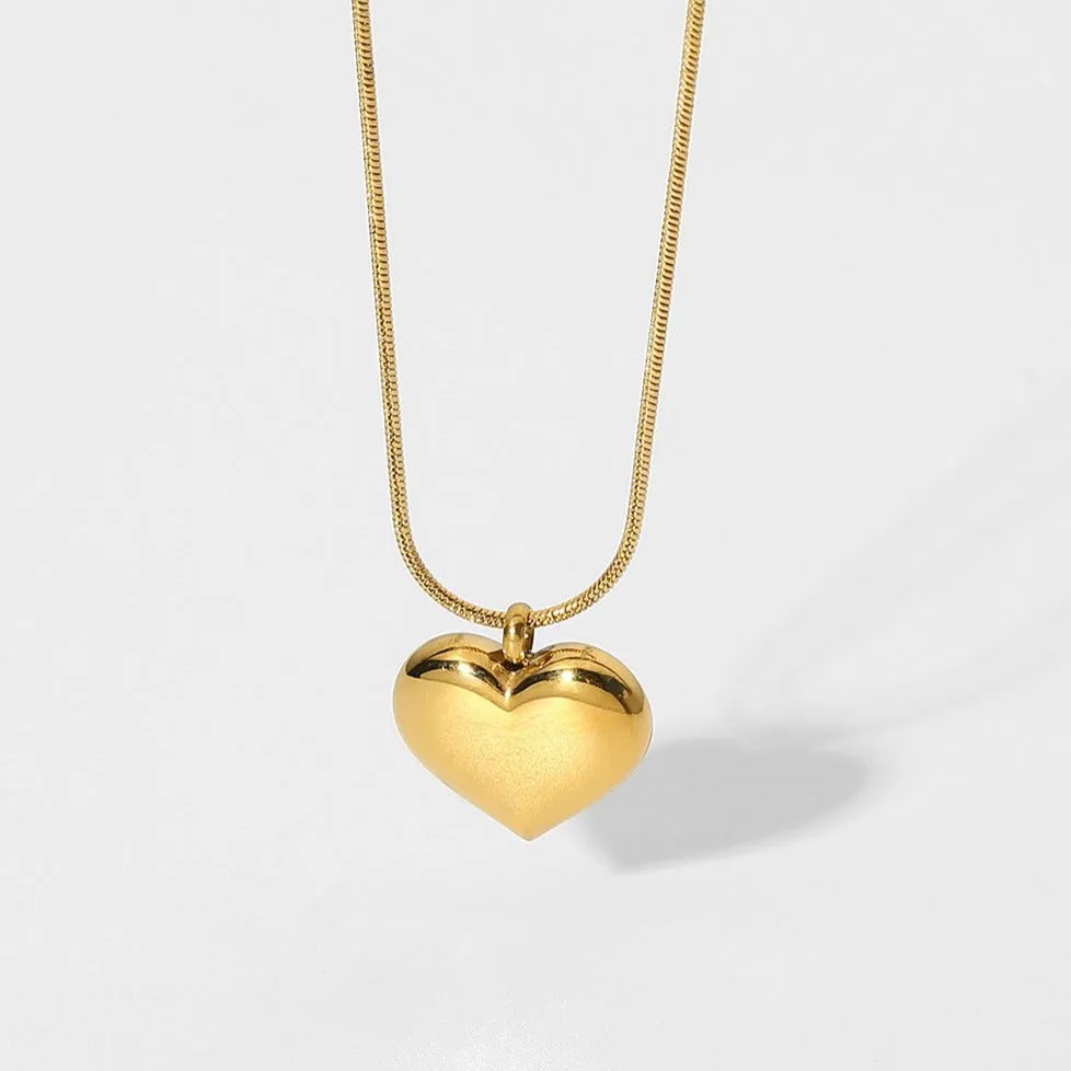 Gold Heart Pendant Necklace sold by Mason & Madison Co.