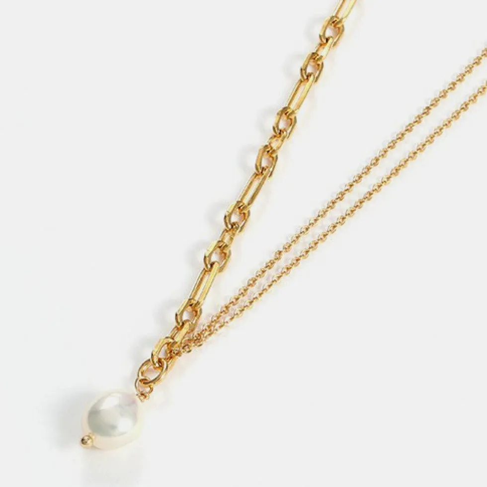 Pearl Pendant Necklace in Double-Layered sold by Mason & Madison Co. product image thumbnail 3