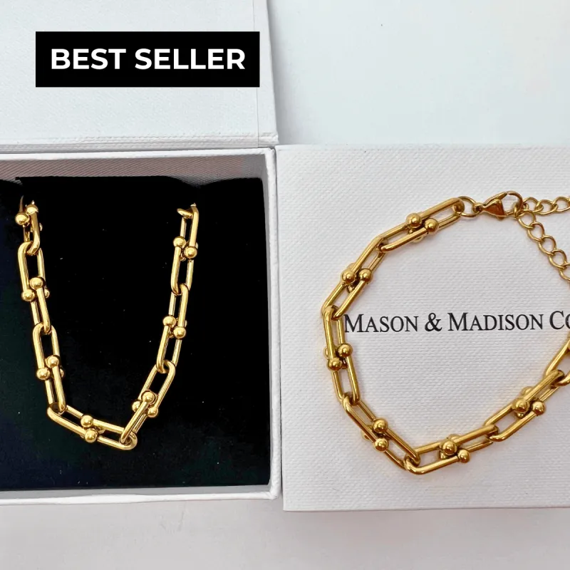 Graduated Link Chain Bundle Set sold by Mason & Madison Co.
