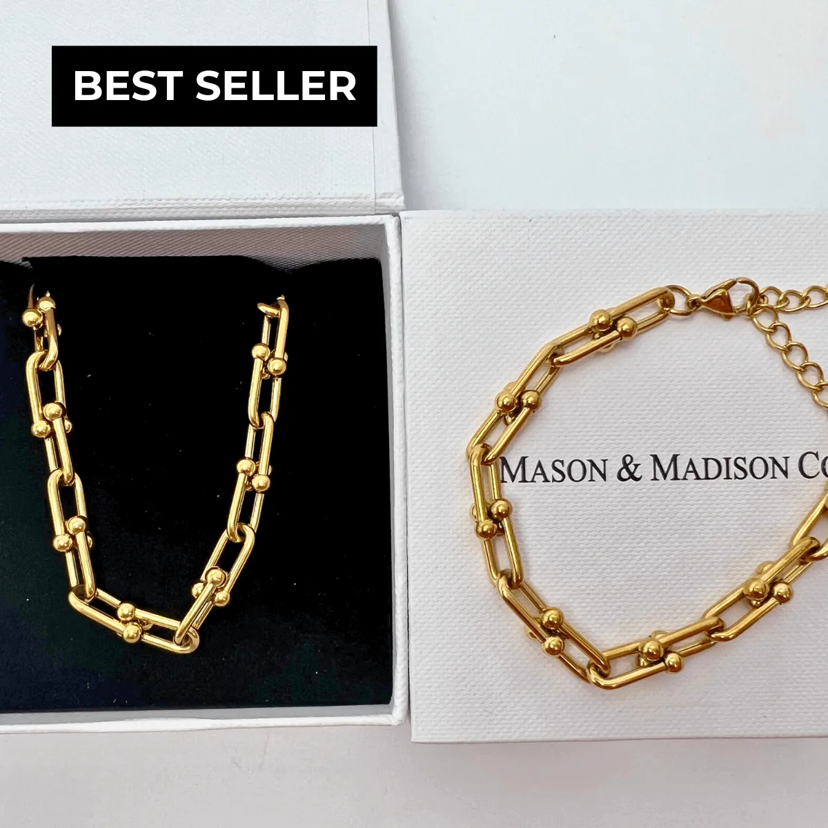 Graduated Link Chain Bundle Set sold by Mason & Madison Co.