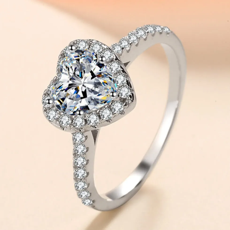 Diamond Heart Ring - 1 Carat sold by Mason & Madison Co. product image thumbnail 3