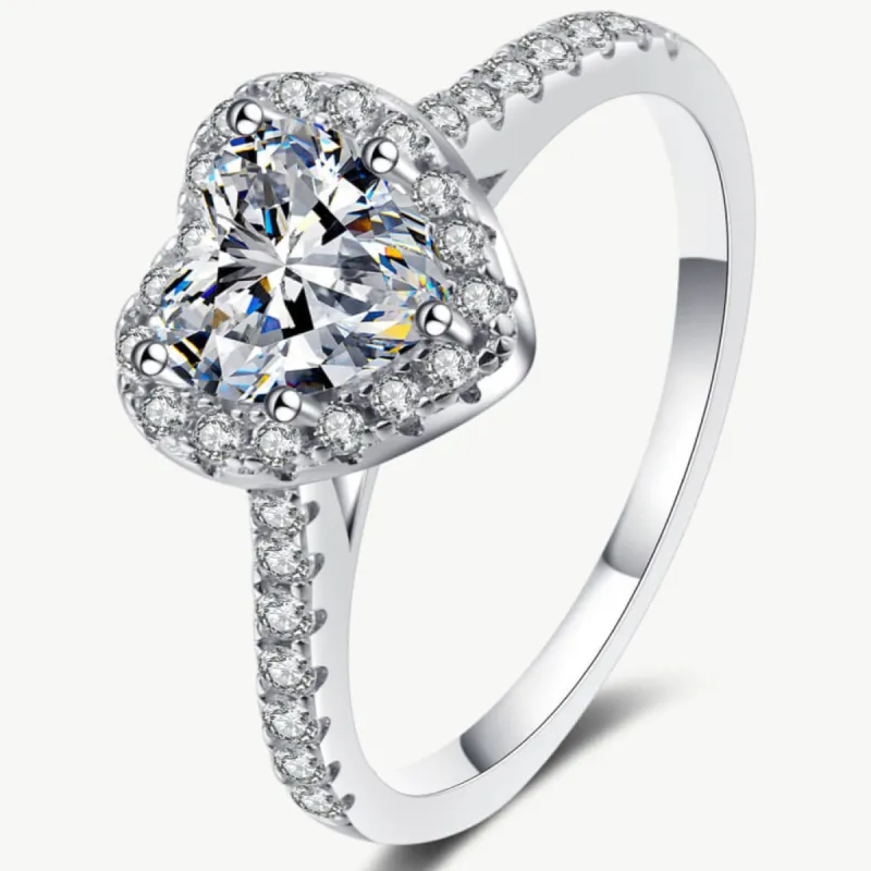 Diamond Heart Ring - 1 Carat sold by Mason & Madison Co.