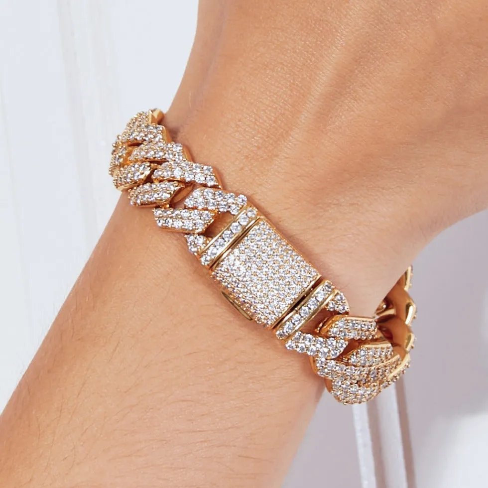 Gold Diamond Chain Bracelet - MASON CHUNKY CHAIN™ - On My Mind sold by Mason & Madison Co. product image thumbnail 2