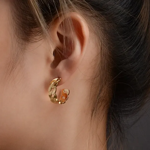 Chunky Chain Hoops sold by Mason & Madison Co. product image thumbnail 3