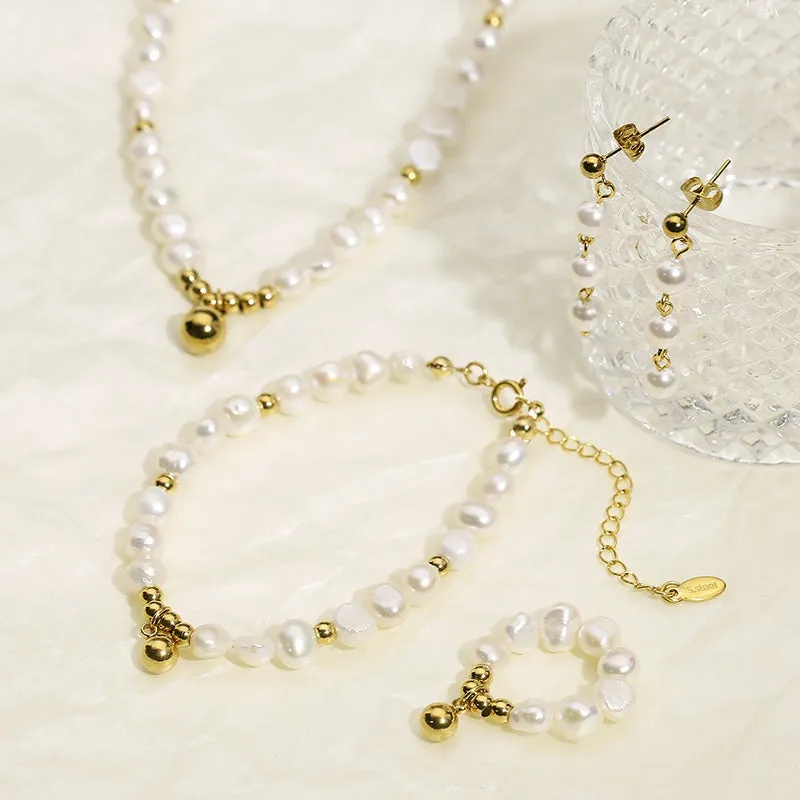 Pendant Pearl Chain Bracelet sold by Mason & Madison Co. product image thumbnail 3