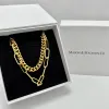 Gold Cable Chain + Link Chain Necklace Stack Bundle sold by Mason & Madison Co.