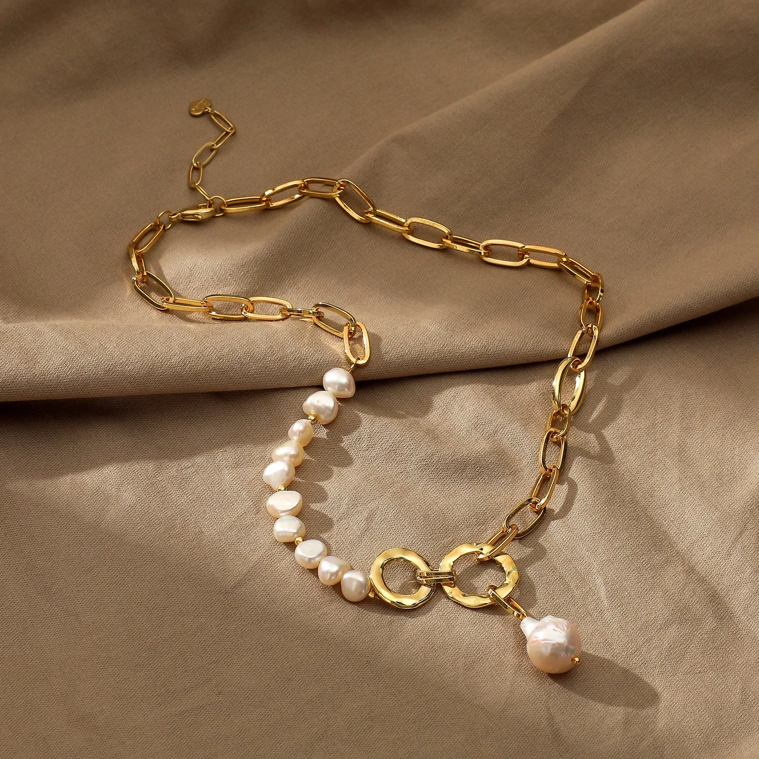Pearl Pendant Chain Necklace sold by Mason & Madison Co.