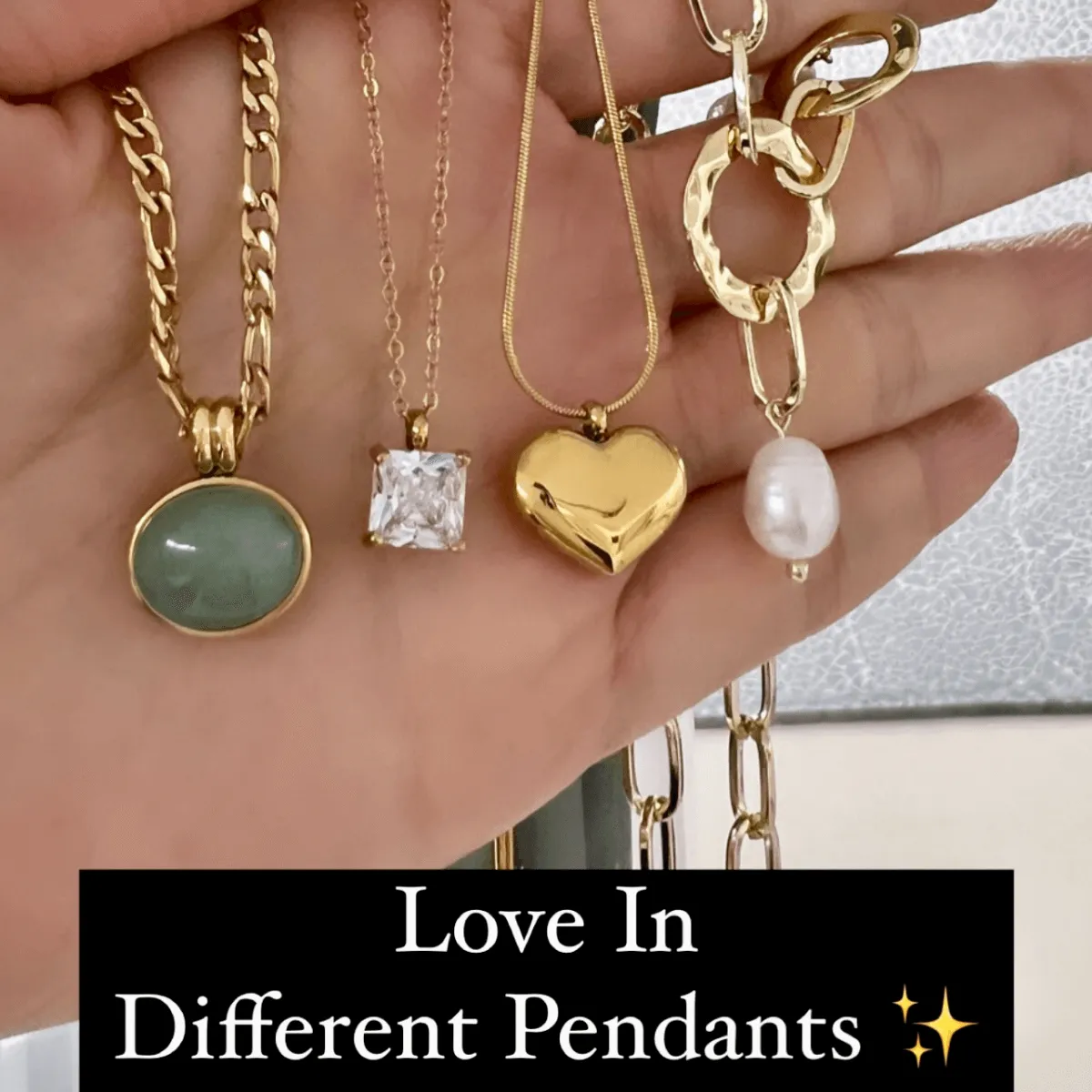 Pearl Pendant Chain Necklace sold by Mason & Madison Co. product image thumbnail 5